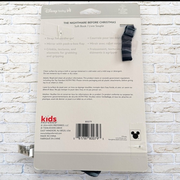 NWT Disney Baby Nightmare Before Christmas My First Scare Soft Book - Picture 3 of 3